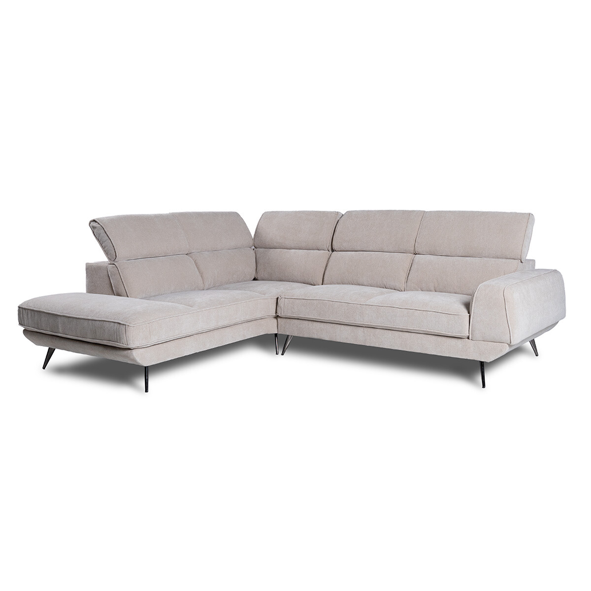 Rinconera Versatile - Tela Microfibra - Chaise Izquierdo - 6686-4 Beige 