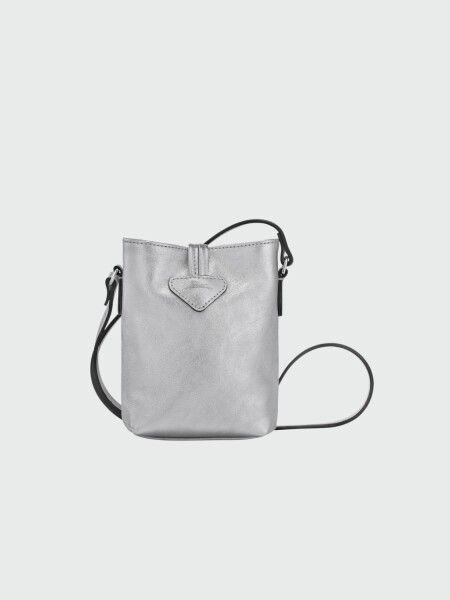 Longchamp -Bolso bandolera XS, Roseau Essential Plateado