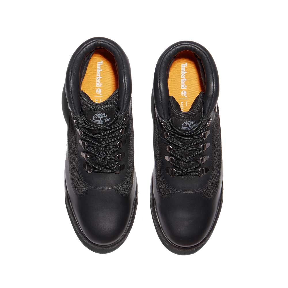 Botas Field Mid Lace Up Waterproof Hombre Black