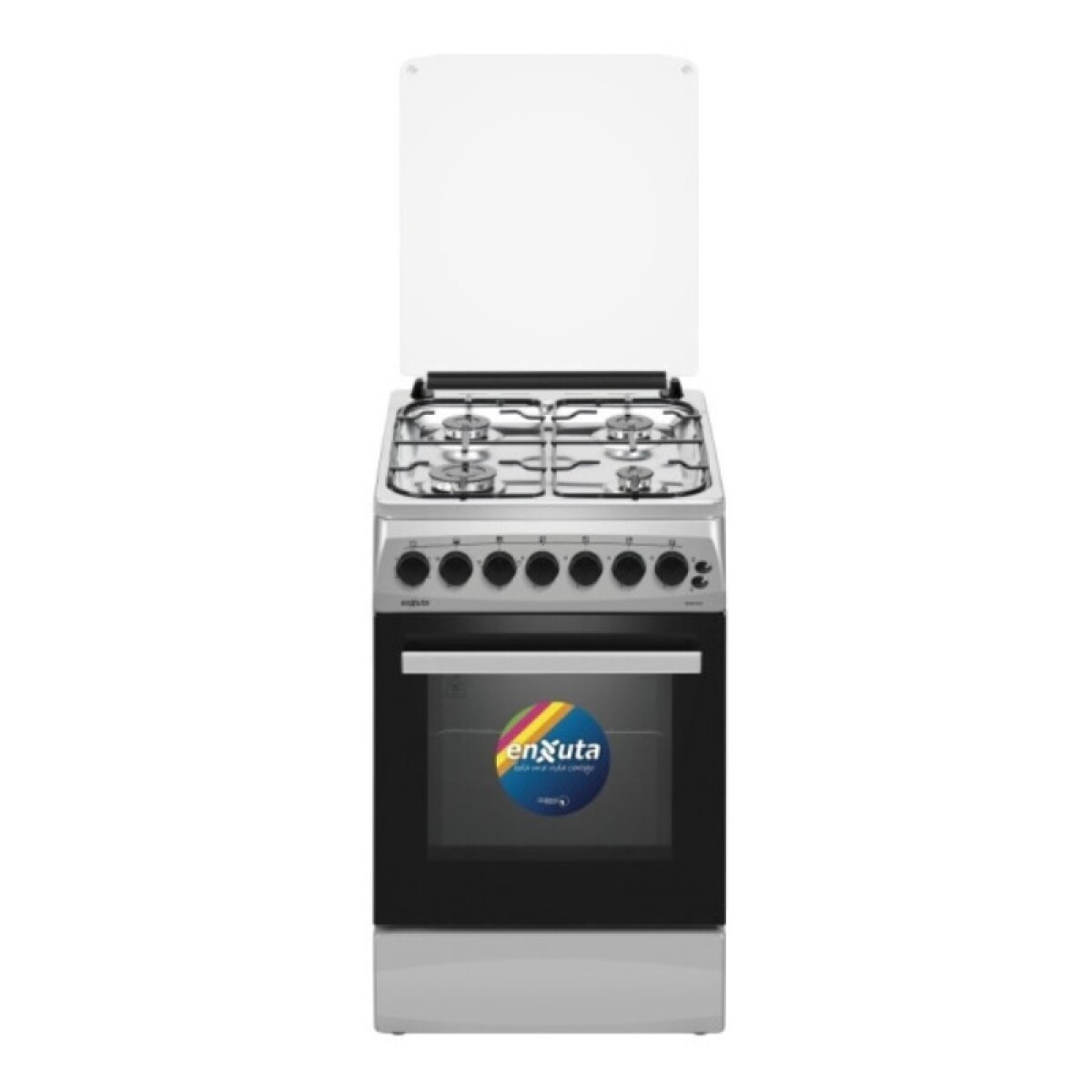 Cocina Combinada Enxuta Cenx 5544 Inoxidable 4 Hornallas 