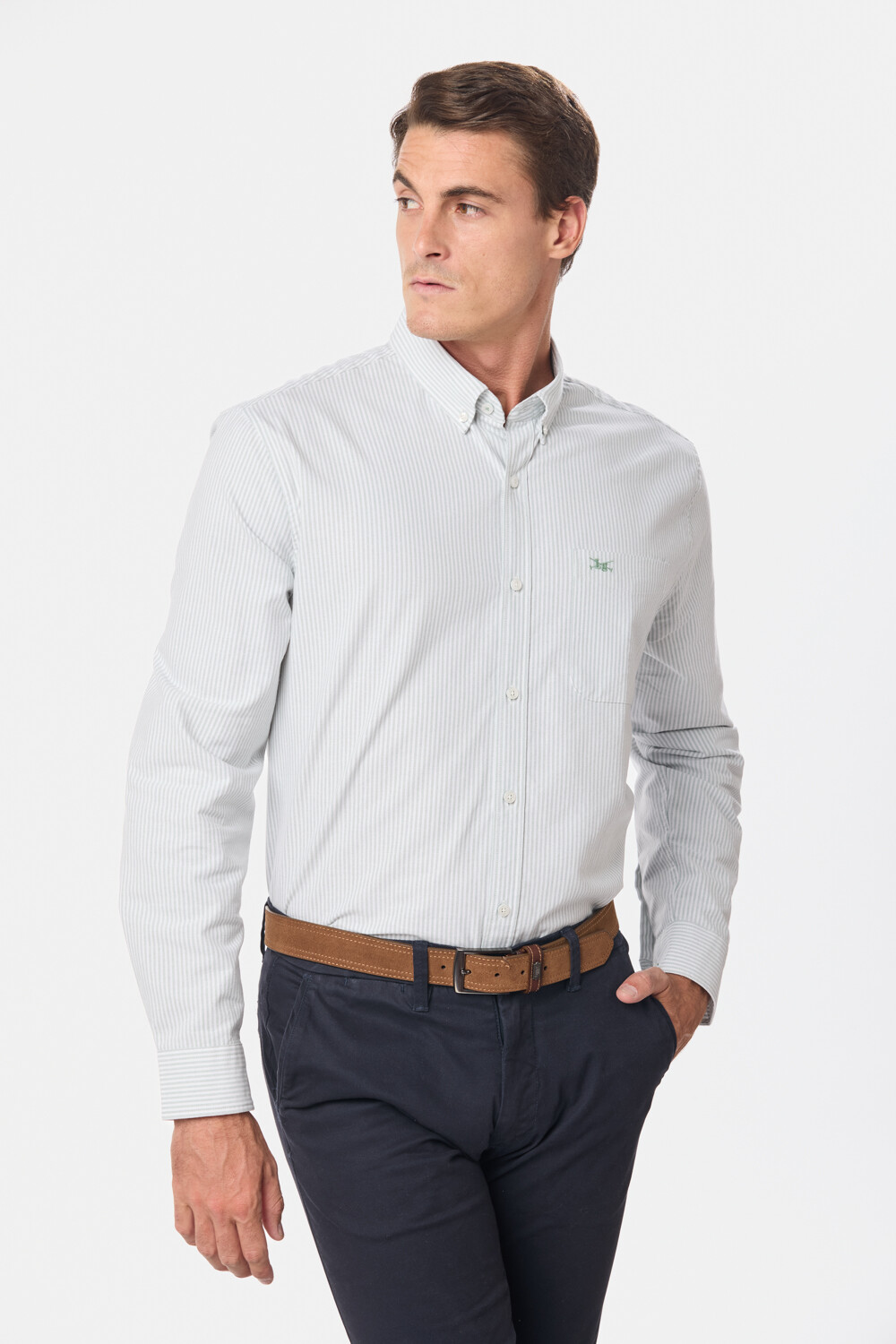 CAMISA OXFORD Verde