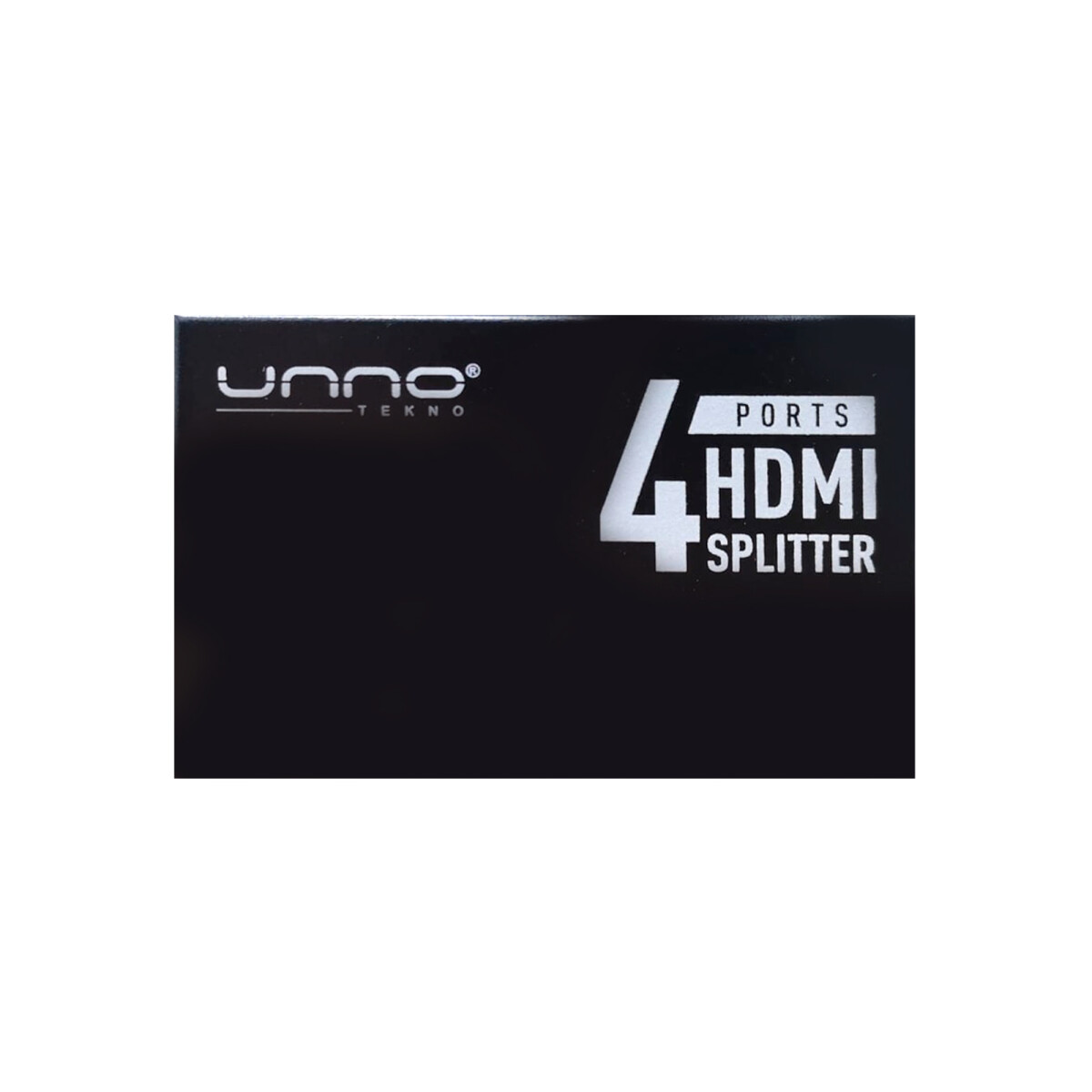 Unno - Splitter HDMI 4 Puertos HB1205BK - 1 Entrada / 4 Salidas. 4K X 2K (3840 X 2160) a 30 Hz. 