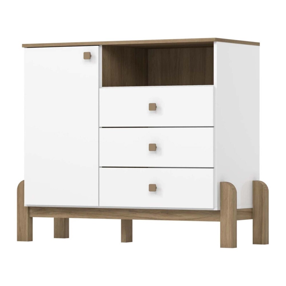 CÓMODA KIDS MDF-Y-MDP BLANCO RENÉ