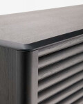 Aparador Lenon 3 puertas y 3 cajones madera maciza y chapa roble negro 200x86cm FSC Mix Crédito