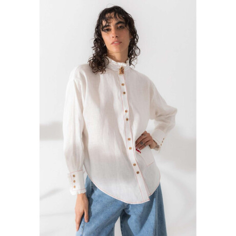 Camisa Ota Detail PRE VENTA Blanco