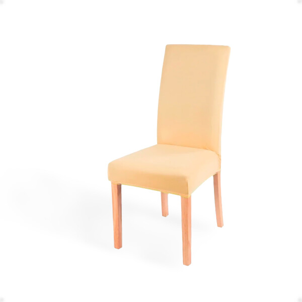 Funda Para Silla Comedor Cubre Asiento Elastizada Y Lavable Beige