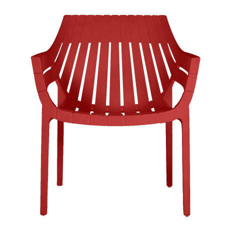 Silla Sillón Hilton Interior Exterior UV 150k Elegante Rojo