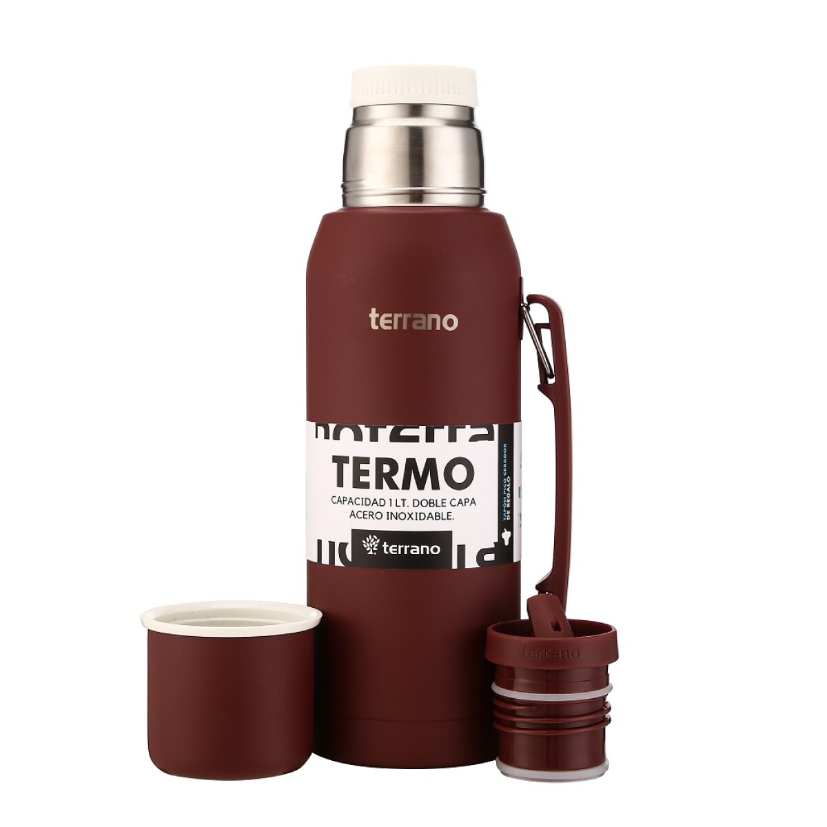 TERMO PREMIUM DE 1LT TERRANO CON MANIJA - BORDO 