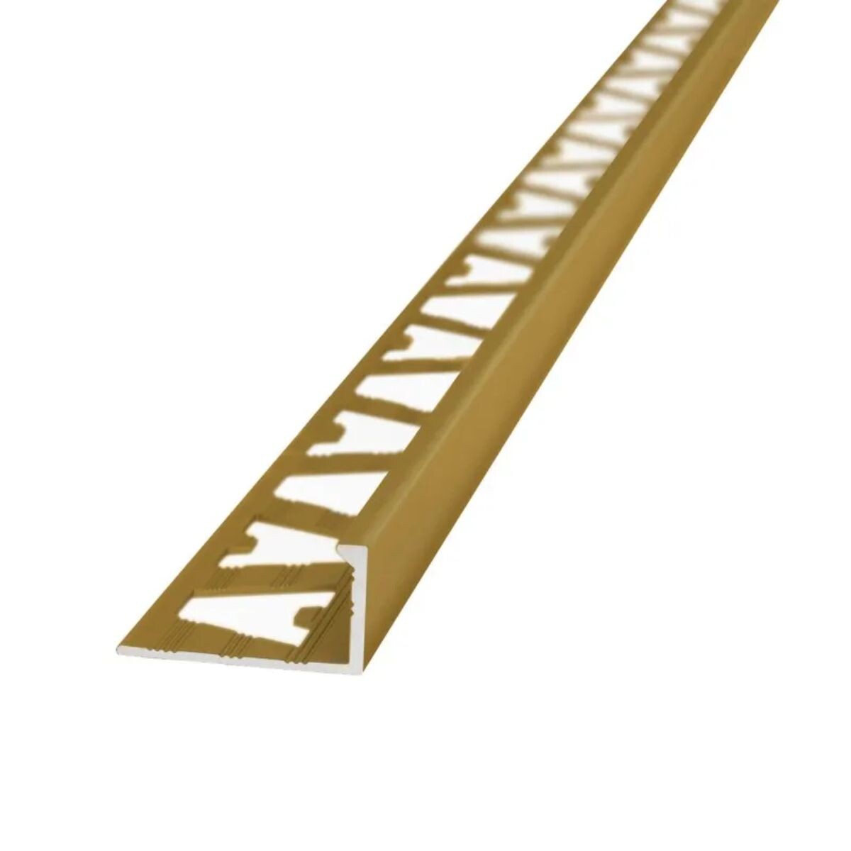 Varilla En L Aluminio Oro Mate 10mm X 2,5m 
