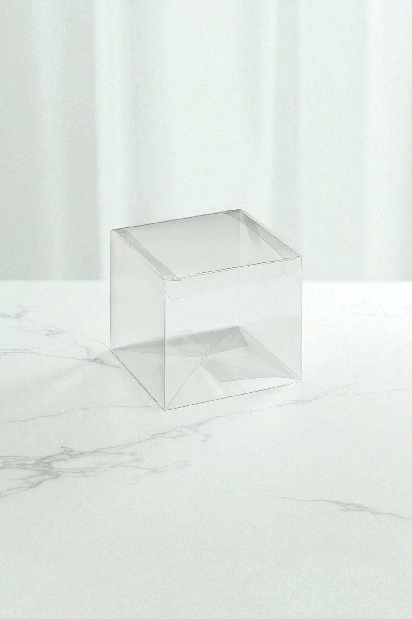 Caja transparente 9x9x9 cm. - TRANSPARENTE — PaperPack