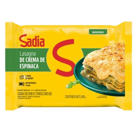 Lasagna crema espinaca Sadia - 600 grs 001