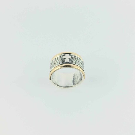 Anillo de plata 925 y double en oro 18 ktes. Anillo de plata 925 y double en oro 18 ktes.