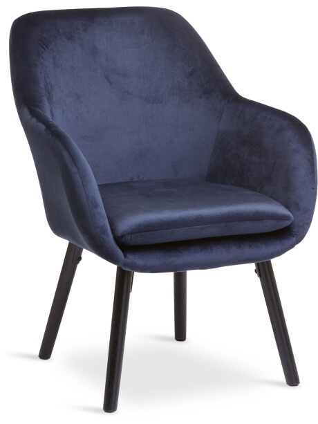 Sillón UDSBJERG 1 cuerpo terciopelo azul Sillón UDSBJERG 1 cuerpo terciopelo azul
