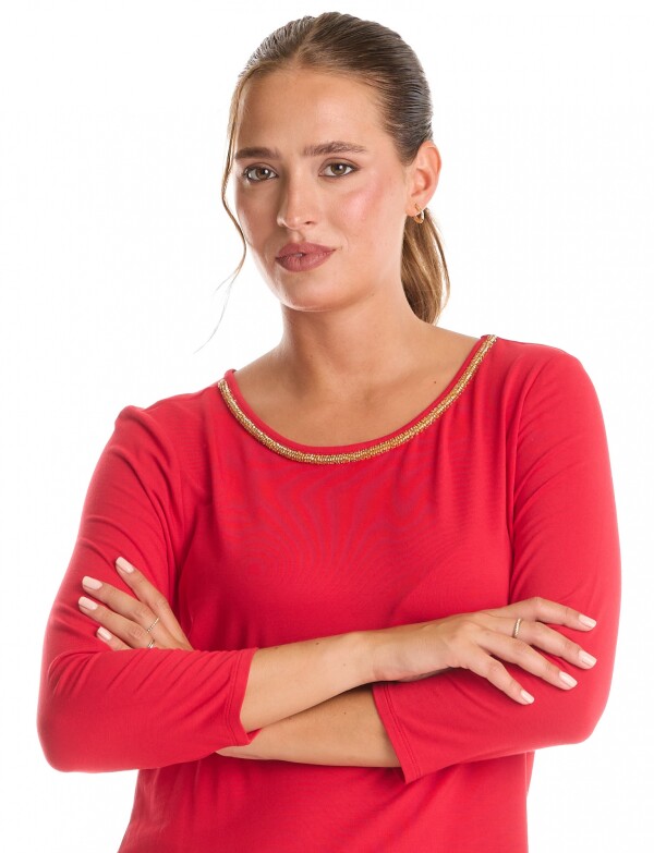 Remera Modal Canutillos ROJO