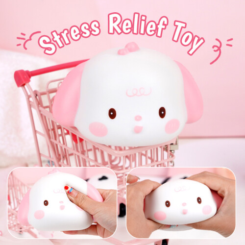Juguete Squishy Anti Estrés - Perrito - Rosa Juguete Squishy Anti Estrés - Perrito - Rosa