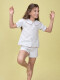 Pijama Rayas Con Estrellas Blanco