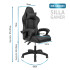 Silla Gamer Ergonomica Escritorio Reclinable Soporta 200kg Negro GAM003 Silla Gamer Ergonomica Escritorio Reclinable Soporta 200kg Negro GAM003