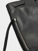Mochila Con Piel negro