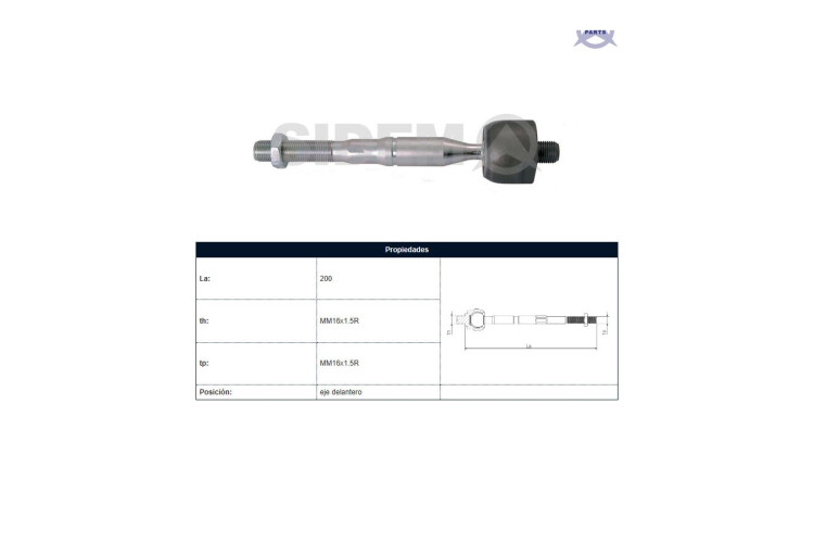 Mate L200 07-25 Der/Izq Mate L200 07-25 Der/Izq