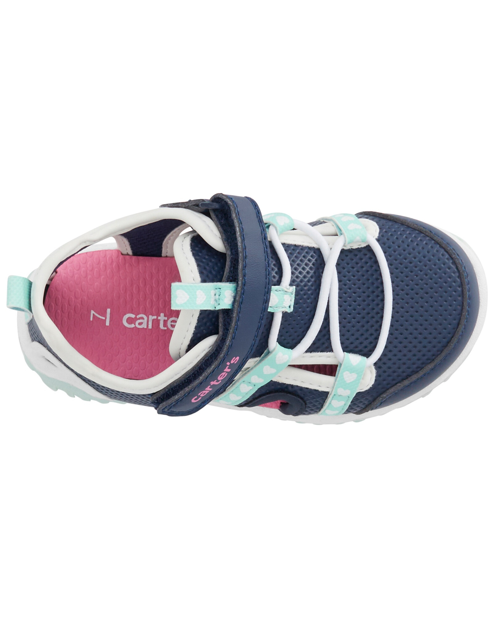 Sandalias con velcro, diseño corazones Sandalias con velcro, diseño corazones