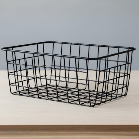 Cesto de metal 28x22x12 NEGRO