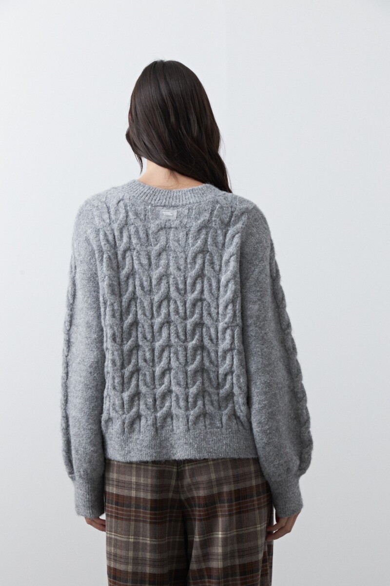 CARDIGAN BOREAL Gris Melange