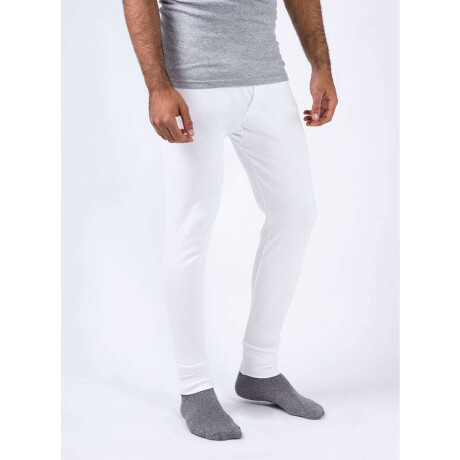 Calzoncillo largo interlock Blanco