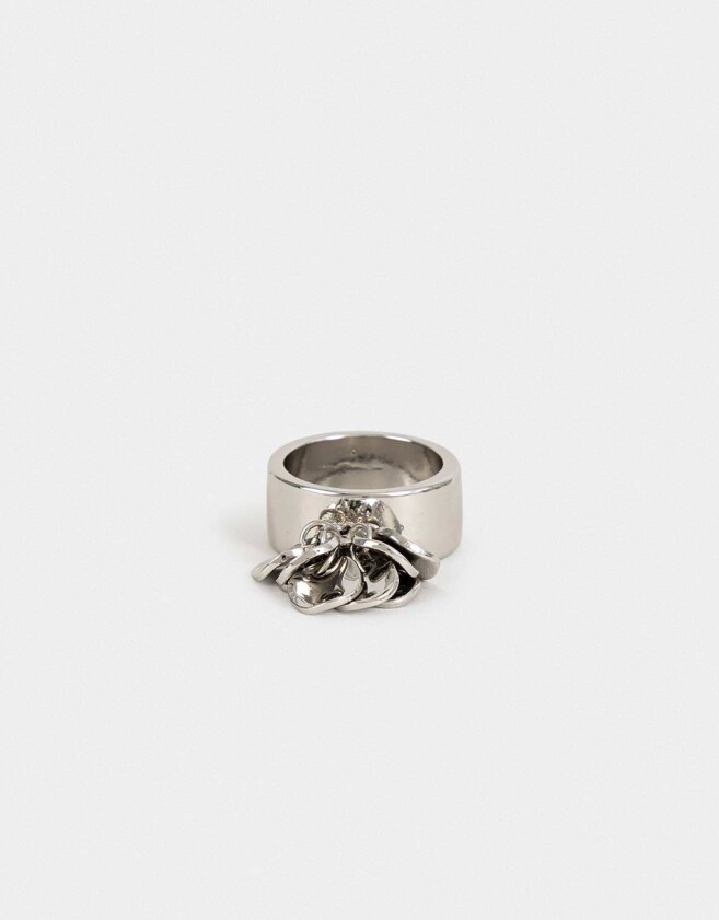 Anillos Medianos y Grandes Metal diferenciado Anillo De Metal - Plateado