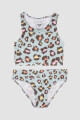 Bikini surf girl tricolor 6-16a Animal print