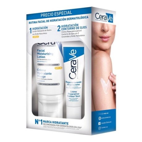 Pack CeraVe: Crema hidratante rostro AM + Contorno de ojos Pack CeraVe: Crema hidratante rostro AM + Contorno de ojos