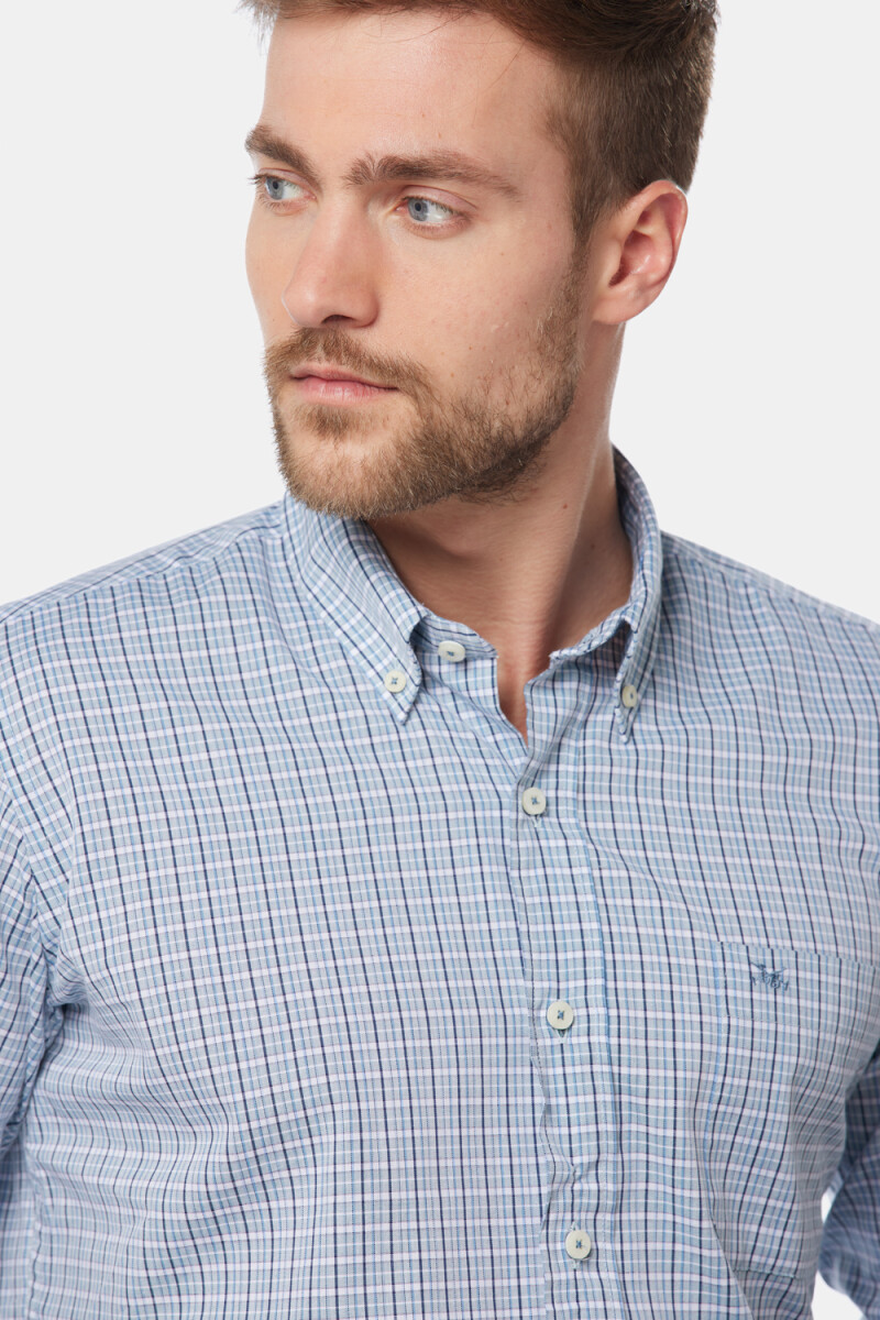 CAMISA SPORT A CUADROS - Verde 