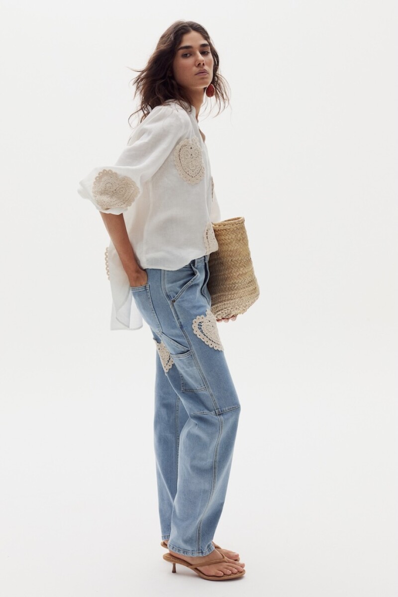 Pantalón Ambar en Denim Cuore - Sky Blue 