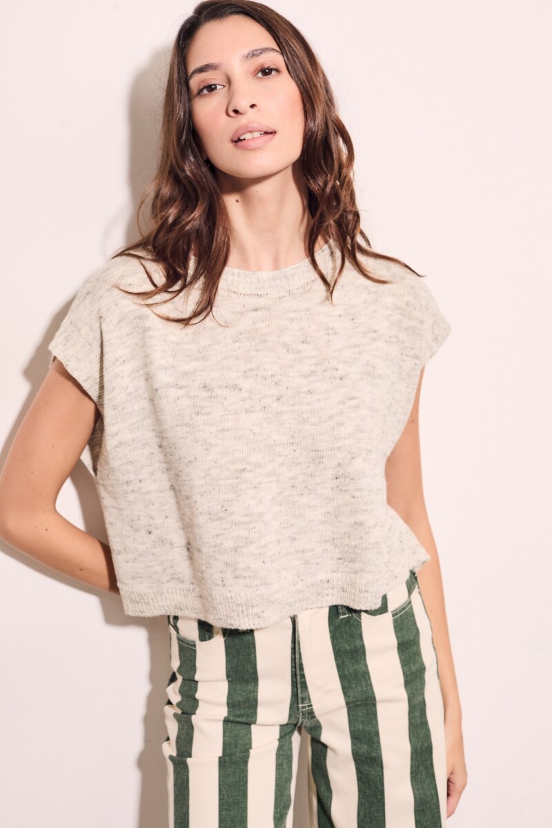 Chaleco Gris Melange