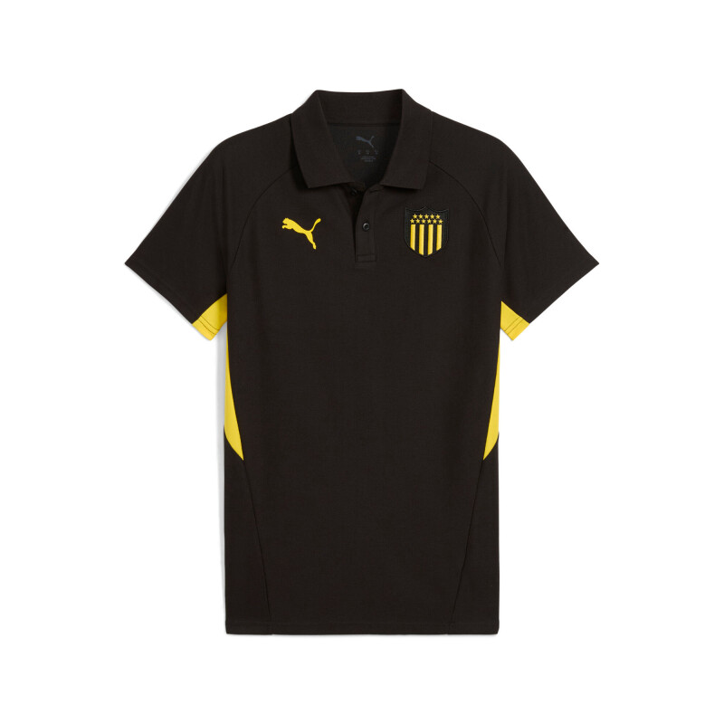 Polo Cap Evostripe de Hombre Negro