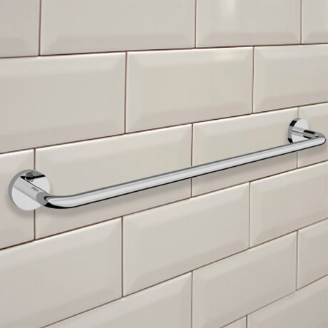 TOALLERO BARRAL METAL LILO CROMO BRILLO MEDIDA 40CM CROMO