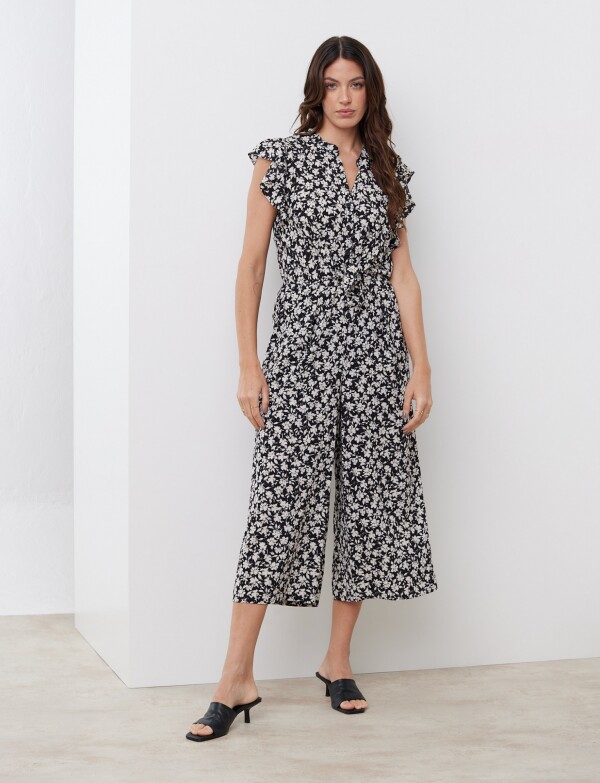 Enterito Flowers NEGRO/CRUDO