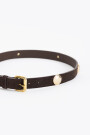 CINTURON STONE SUEDE Marron