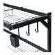 Escurridor Sobre Pileta Grande 85cm Multifunción 4 En 1 Negr Negro