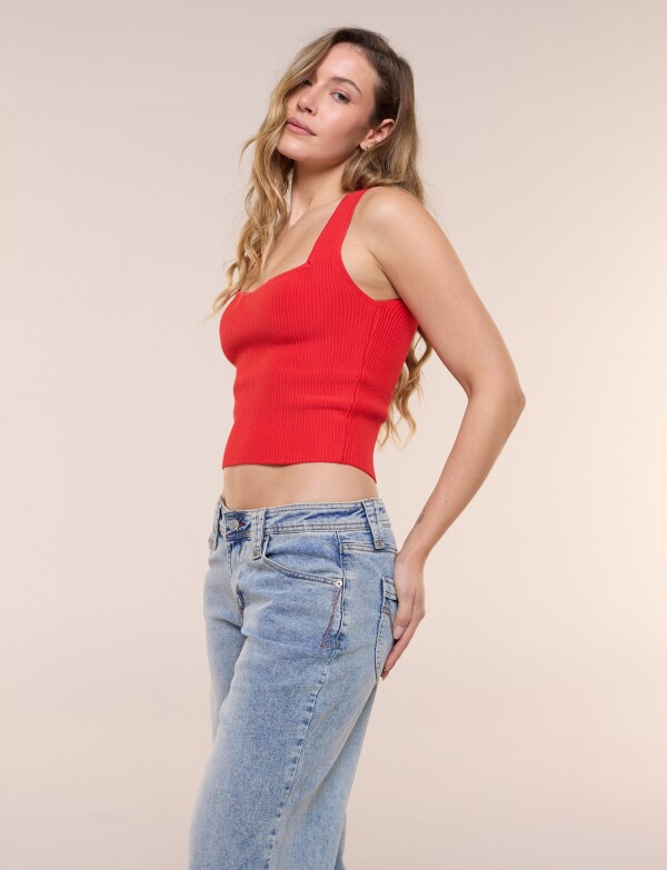 Jean Straight Pespunte En Contraste JEAN