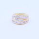 Anillo oro 18k con brillantes trapecio. Anillo oro 18k con brillantes trapecio.