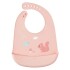 Babero silicona BUBA cloudy rosa ardilla