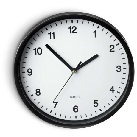 Reloj Pared Elvart Ø23Cm Negro/Blanco