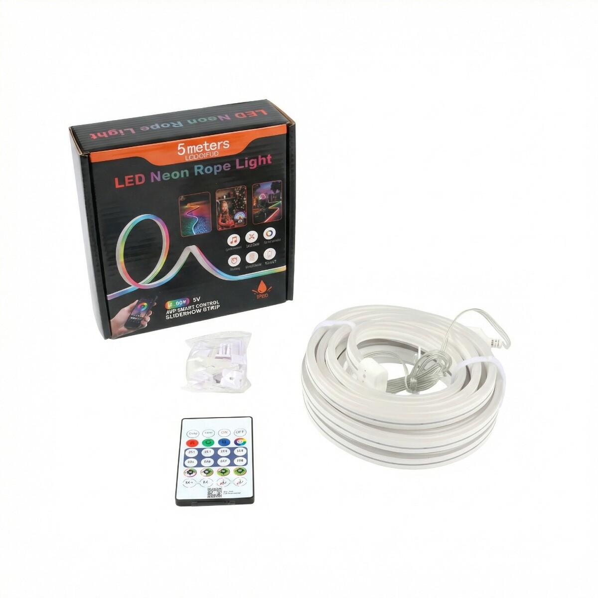 Kit Completo Tira Neon Rgb Multiocolor Smart 5 Metros 