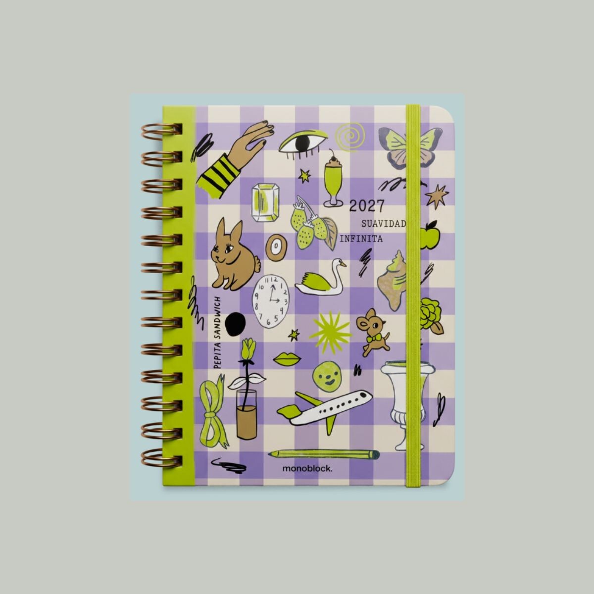 Agenda 2027 Semanal Pocket Plus Anillada Pepita Sandwich- Suavidad Infinita 