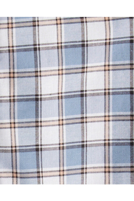 Body de algodón, tipo camisa, diseño a cuadros Body de algodón, tipo camisa, diseño a cuadros