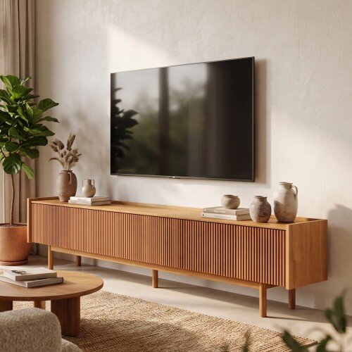 Rack de TV Dune Ripiado 2.2 - Linea Manhattan Natural
