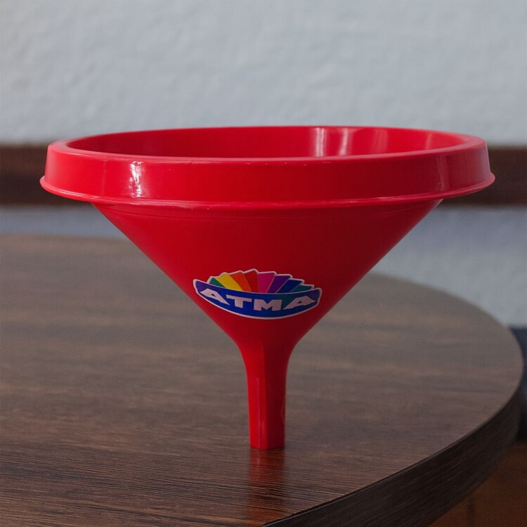 EMBUDO ATMA 30CM PLASTICO Rojo