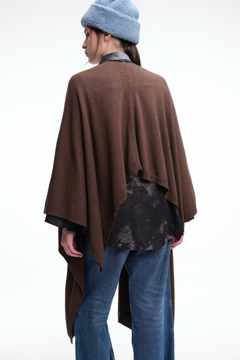 PONCHO Marron