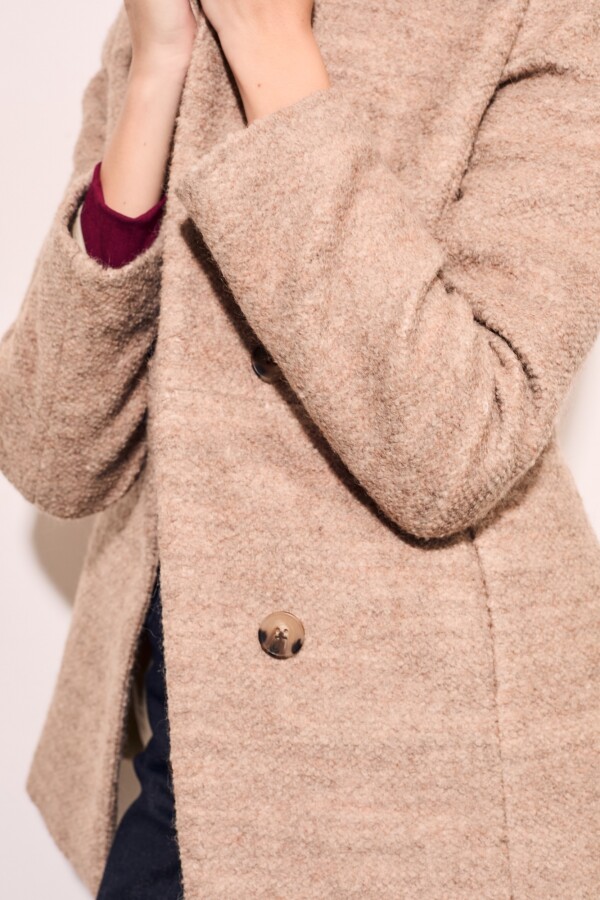 Tapado Boucle Lana Beige Melange