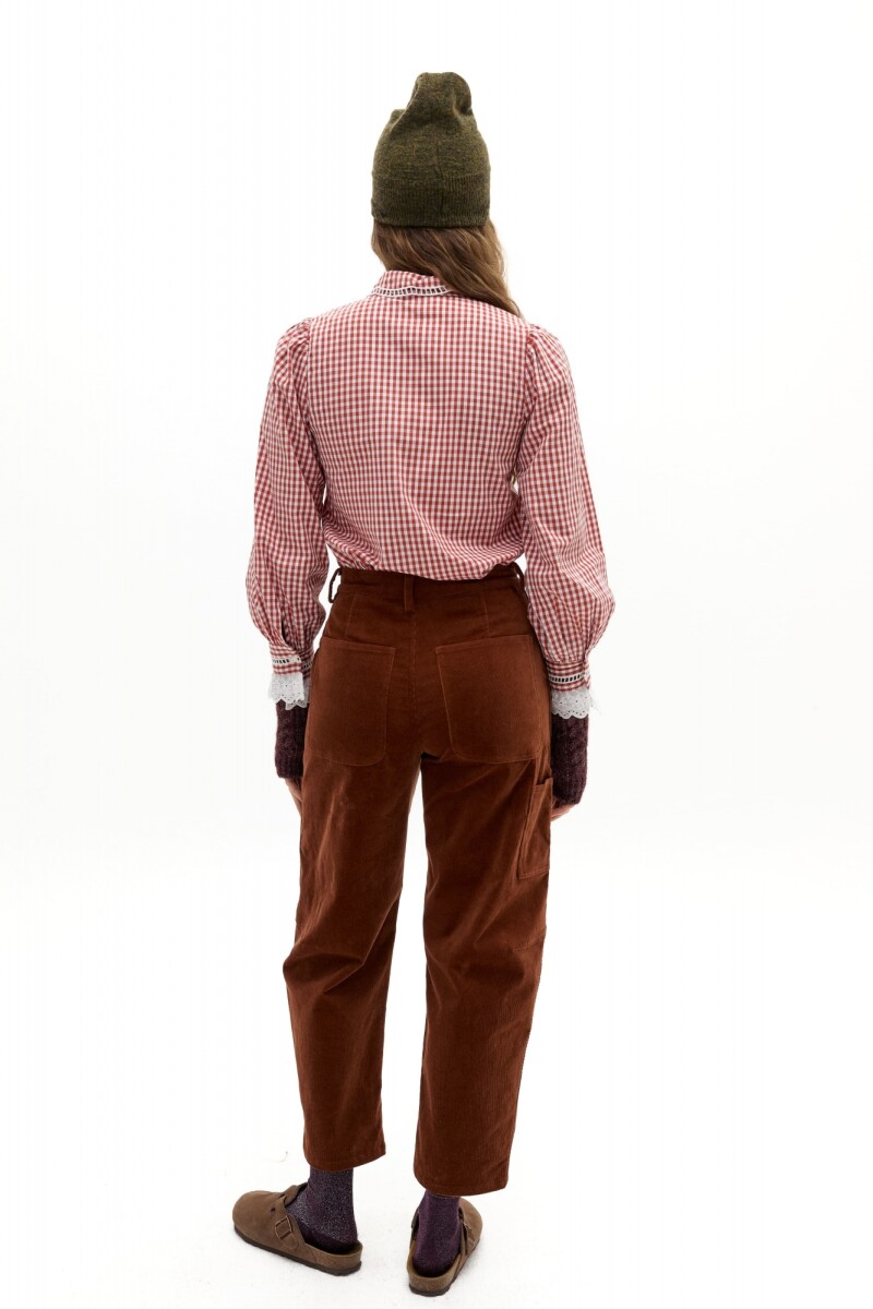 Camisa Amy en Algodón Caramel Vichy Checks